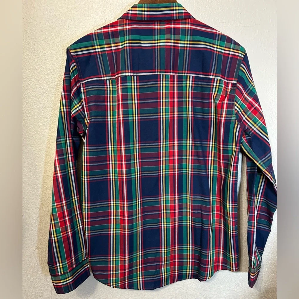 Nautica Plaid Button Down Shirt Boys XL 18/20